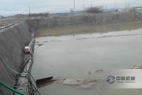 广东惠州大亚湾基坑双液注浆防水堵漏施工现场